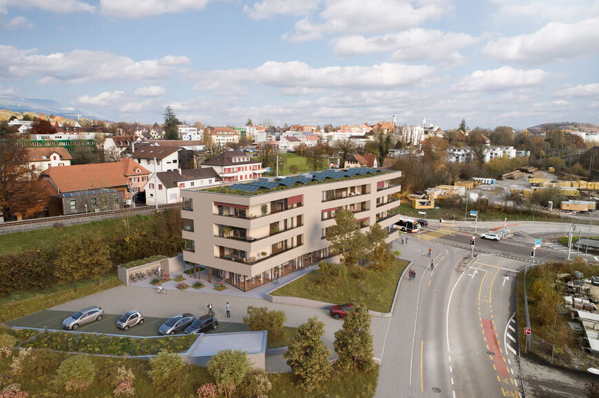 Neubau Wohn- und Geschäftshaus Chantier