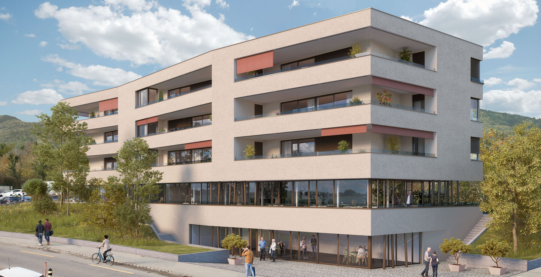 Neubau Wohn- und Geschäftshaus Chantier